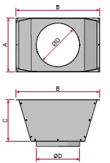 Pice de transformation aspiration pour ALVICARB-S05 ALVENE 24S05PTA315