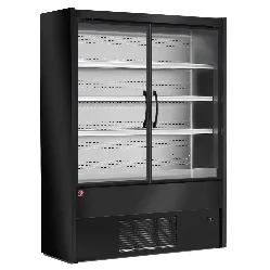 Vitrine rfrigre verticale noire libre service portes battantes longueur 1000mm DIAMOND MD10/B5-R2P