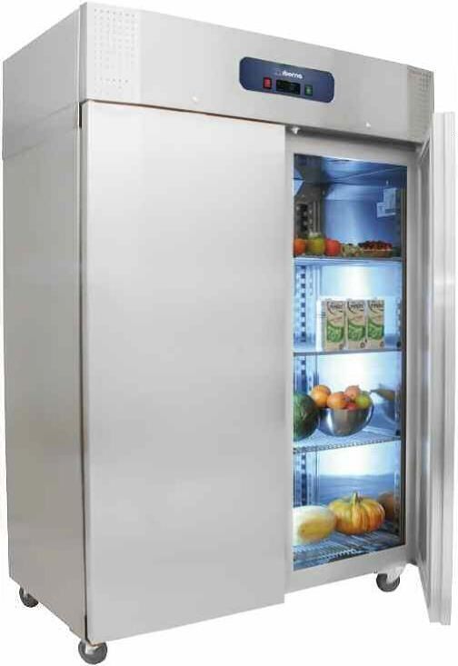 Frigo Professionnel Inox 2 Portes GN2/1 Négative Démontable IBERNA ...