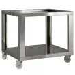 Support en acier simili inox pour four GL4/35-D Avec roues dont 2 avec freins Dimensions : 1210x860x1100mm