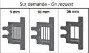 UTILISATION VIANDE Outillage spcial : 9 - 18 - 36 mm Sur demande, merci de nous consulter