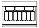 Combinaison de bacs 360x165x150mm 10 bacs de 501x32mm