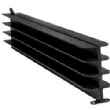 Support central grilles/plaques (sparateur) NB A prvoir avec accessoires Rf : GFO/120-1/2 & GFV/120-1/2 & PPC/120-1/2