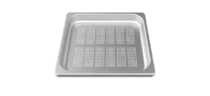 Plaque en inox perfore pour cuissons  la vapeur GN 2/3 FORO.STEEL40 TG710