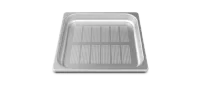 Plaque en inox perfore pour cuissons  la vapeur GN 2/3 FORO.STEEL40