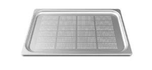 Plaque en inox perfore pour cuissons  la vapeur GN 1/1, GN 2/1 FORO.STEEL20 TG810